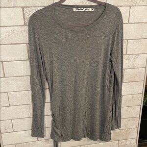 Michael Stars Heather Gray Long Sleeve Tee